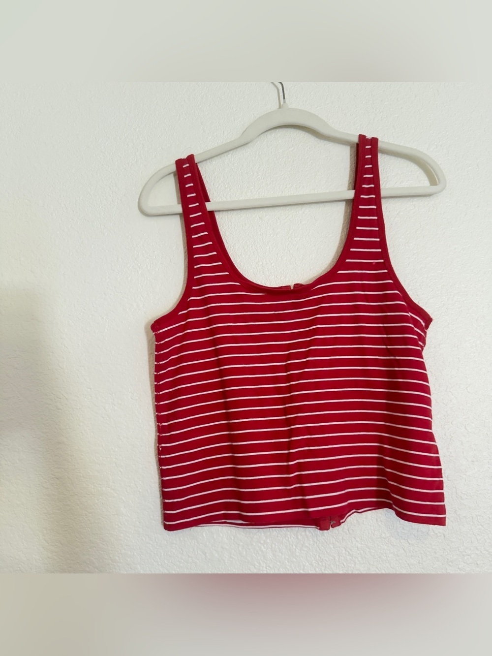 PILCRO ANTHROPOLOGIE SCOOP NECK STRIPED BUTTON FRONT TANK - Picture 11 of 11